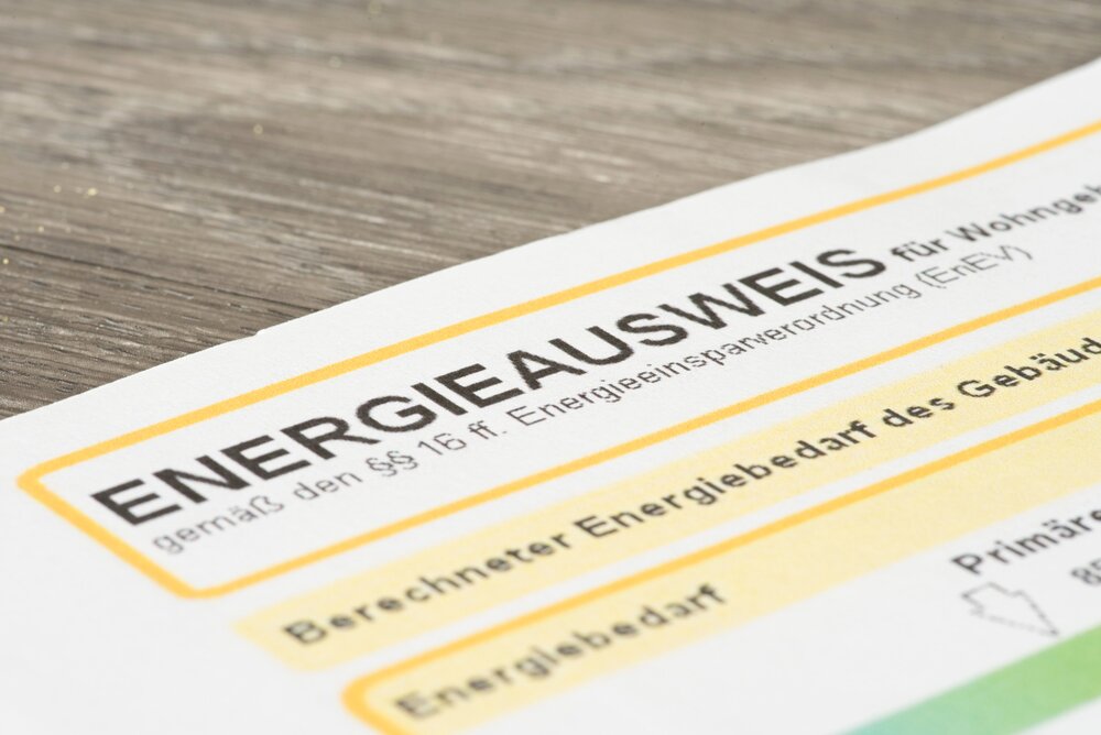 Energieausweis für eine Immobilie